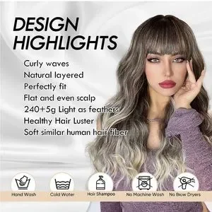 Accessories | Human Hair Blend Ombre Ash Brown To Blonde  display picture 1